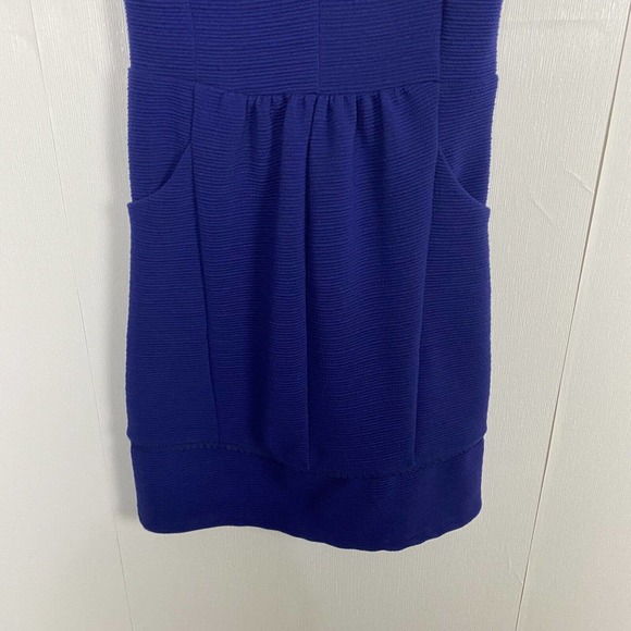 Anthropologie Maeve NWT Blue Ottoman Cocktail Dress Size Petite Small. - Picture 4 of 15